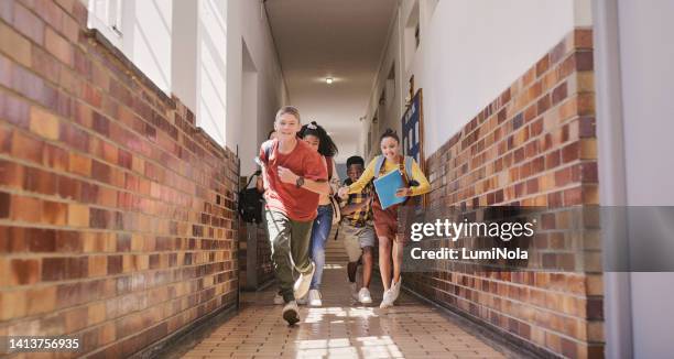Children Rushing 49 Children Running Down School Corridor Stock Photos, High-Res ...