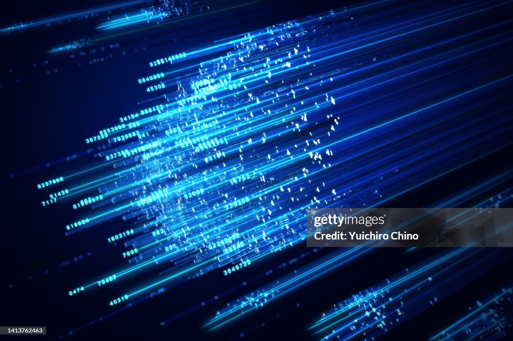 Fiber optics and digital numbers data