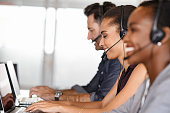 Customer service agents on call