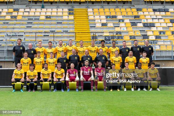 August 02: Team photo Roda JC. Back row : Michel Somers , Fred Thomassen , Xander Lambrix, Guus Joopen, Niek Vossebelt, Florian Mayer, Nils Roseler,...