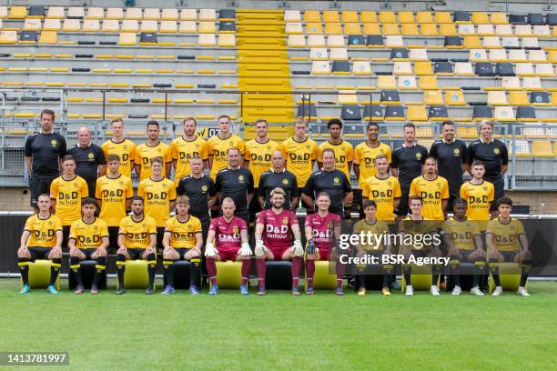 August 02: Team photo Roda JC. Back row : Michel Somers , Fred Thomassen , Xander Lambrix, Guus Joopen, Niek Vossebelt, Florian Mayer, Nils Roseler,...