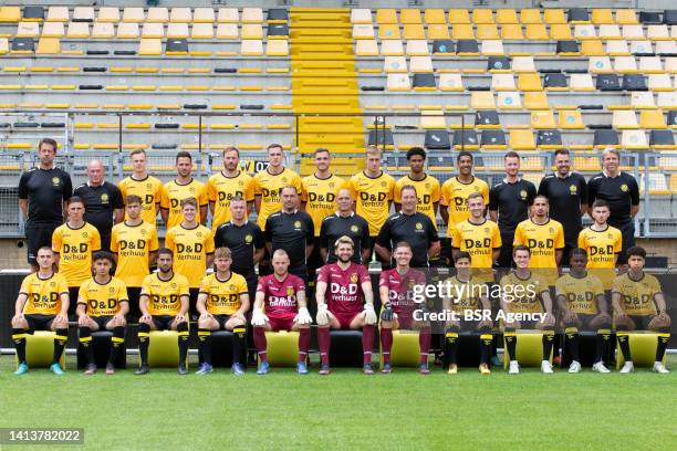 August 02: Team photo Roda JC. Back row : Michel Somers , Fred Thomassen , Xander Lambrix, Guus Joopen, Niek Vossebelt, Florian Mayer, Nils Roseler,...