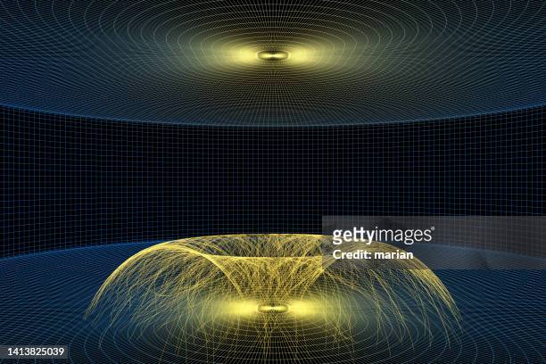 nerve fibers in space, 3d rendering - 軸索 ストックフォトと画像