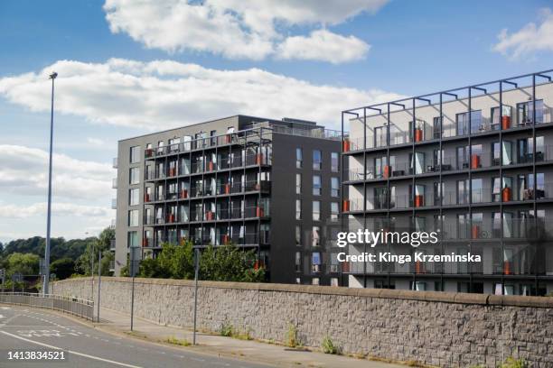 appartement blocks - housing difficulties stock pictures, royalty-free photos & images