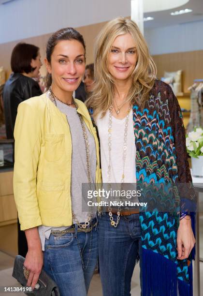 Elsa Pintaldi and Kim Hersov attend lunch hosted by Angela Missoni and Kim Hersov at Missoni on March 15, 2012 in London, England.