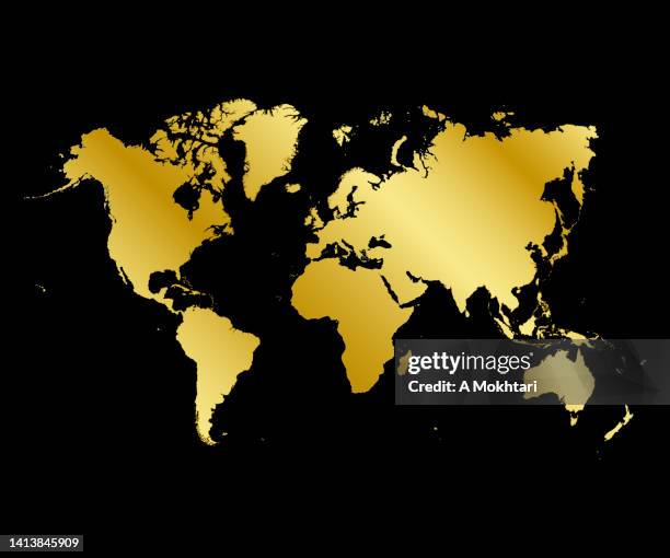 Would Map Gold 930 Gold World Map Stock Photos, High-Res Pictures, and Images - Getty ...