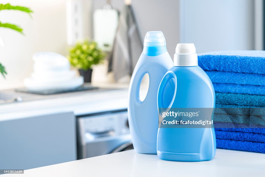 Fabric softener and detergent bottles