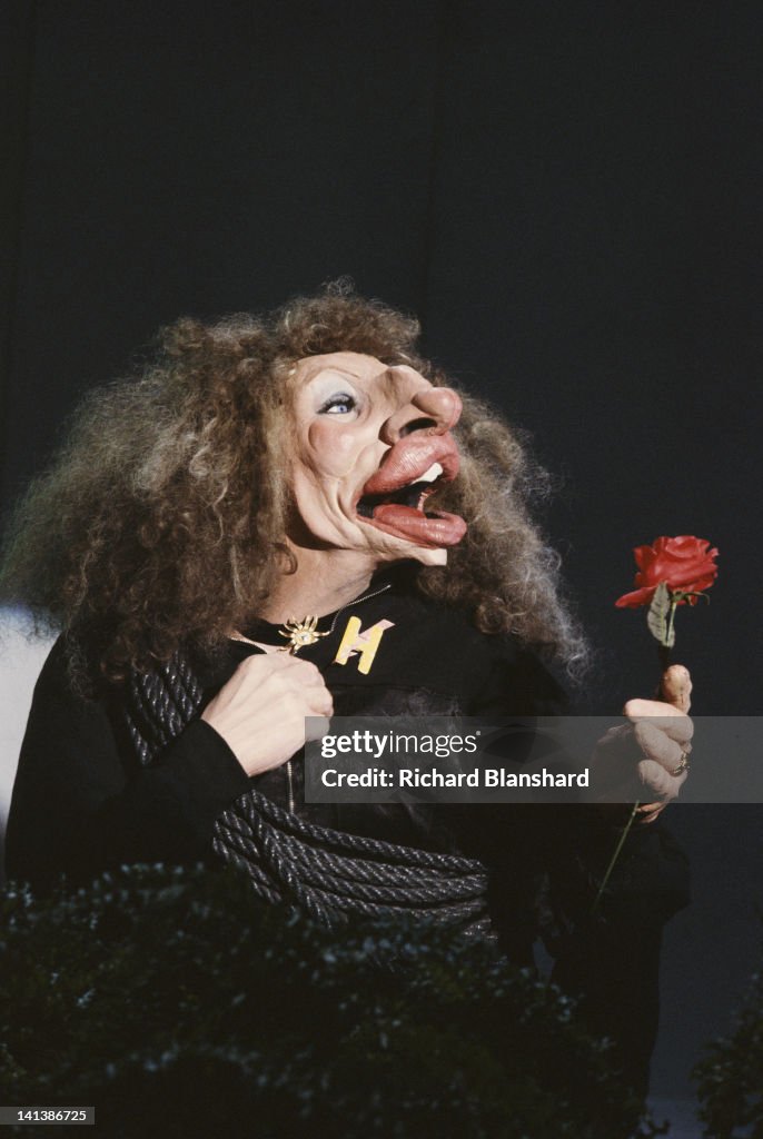 A puppet of American actress and singer Barbra Streisand from the ...