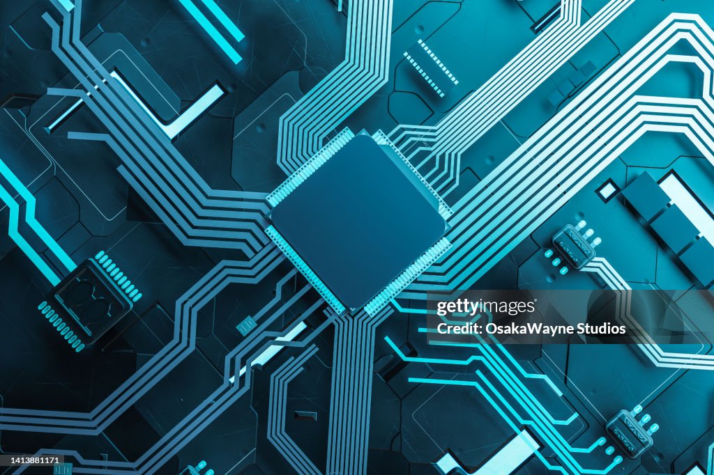 Circuit board with main controlling chip CPU
