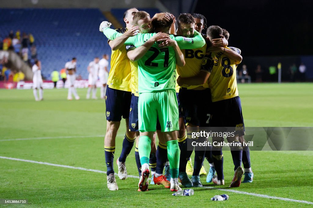 Oxford United v Swansea City  - Carabao Cup First Round