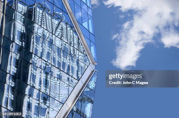 blue sky and scraper - blue glass stock pictures, royalty-free photos & images