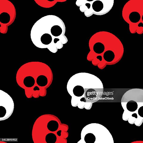 skull pattern 6 - skull stock illustrations