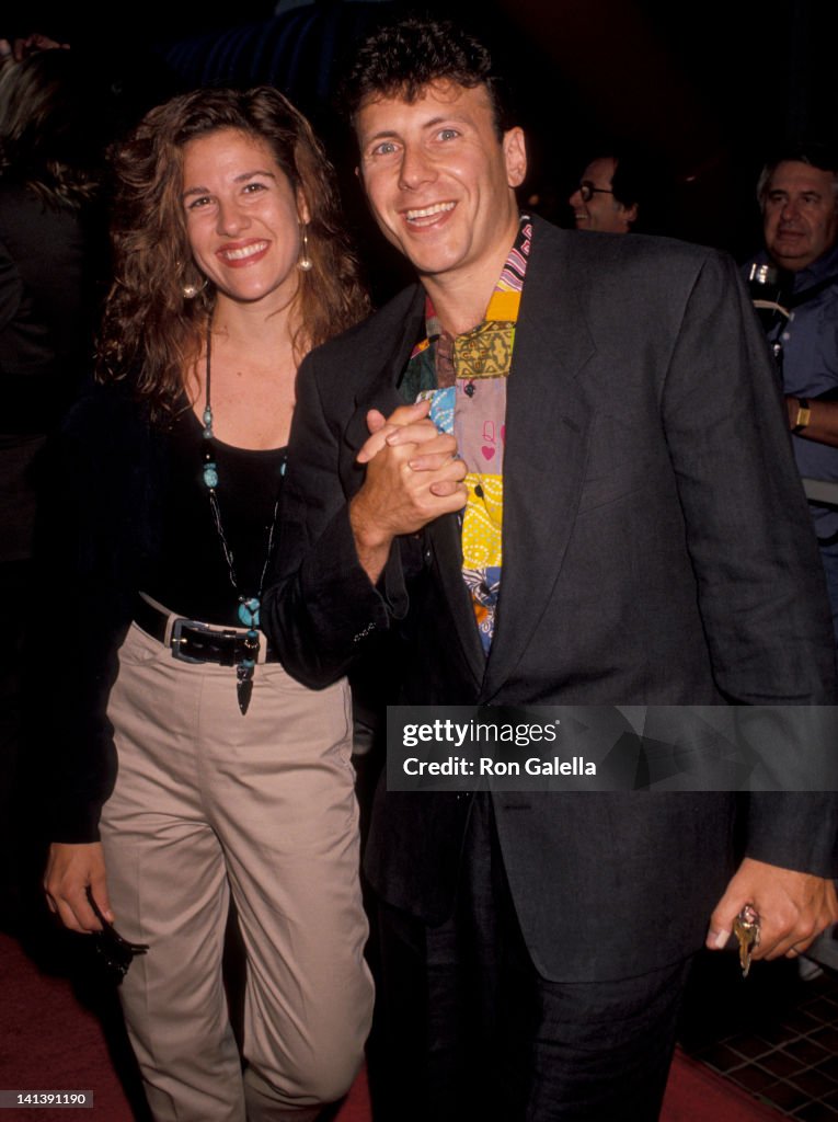 Dominique Ravets Paula Ravets and Paul Reiser at the Premiere of 'Die Hard 2', Avco ...