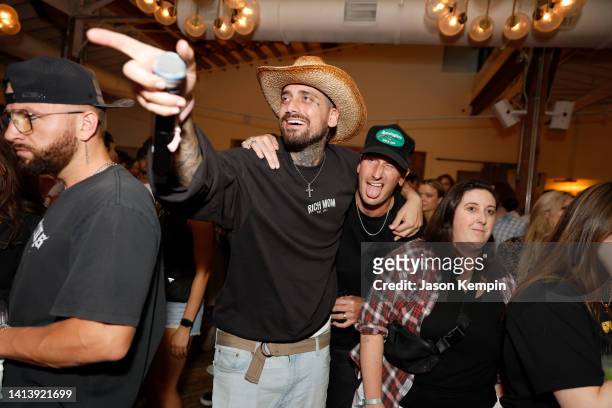 Kevin Ford of Cheat Codes and Russell Dickerson attend the "Cheat Codes Presents: One Night In Nashville" event at Soho House Nashville on August 09,...