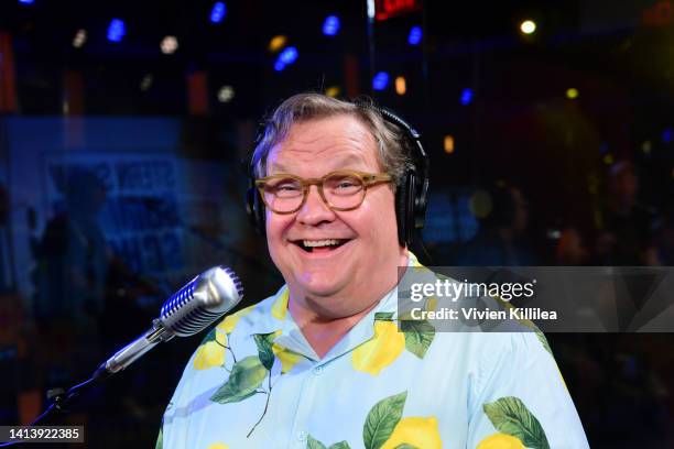 Andy Richter attends SiriusXM's Stern show summer school on Howard 101 broadcasts live from the SiriusXM Studios on August 09, 2022 in Los Angeles,...