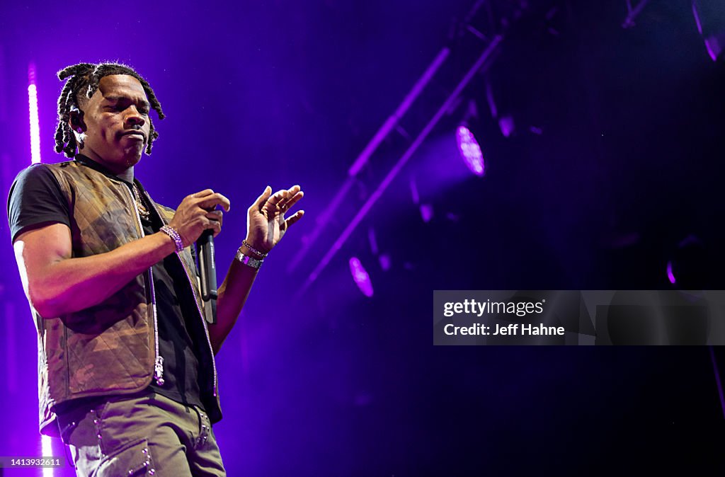 Pnc Rapper Rapper Lil Baby performs during One of Them Ones Tour at PNC Music ...