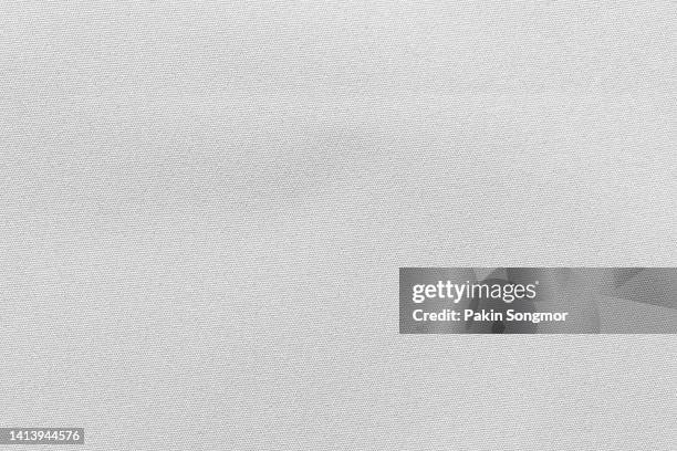 white color fabric cloth polyester texture and textile background. - satin bildbanksfoton och bilder