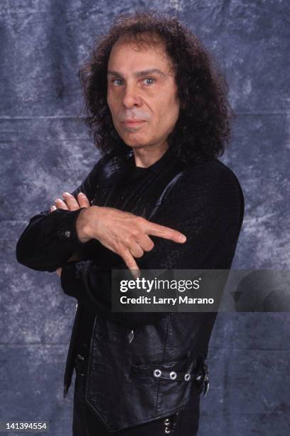 140 Ronnie James Dio Poses For A Portrait Stock Photos, High-Res