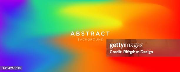 blurred colourful gradient background. can be use for landing page, book covers, brochures, flyers, magazines, any brandings, banners, headers, presentations, and wallpaper backgrounds - pride rainbow gradient stock illustrations