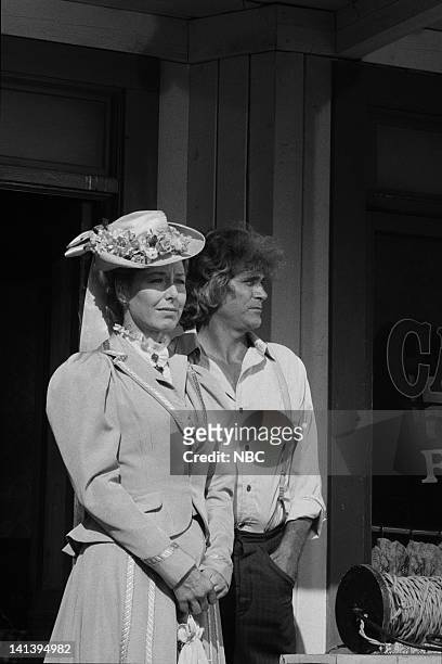 New Beginning -- "Little House: The Last Farewell" Air Date -- Pictured: Karen Grassle as Caroline Quiner Holbrook Ingalls, Michael Landon as Charles...