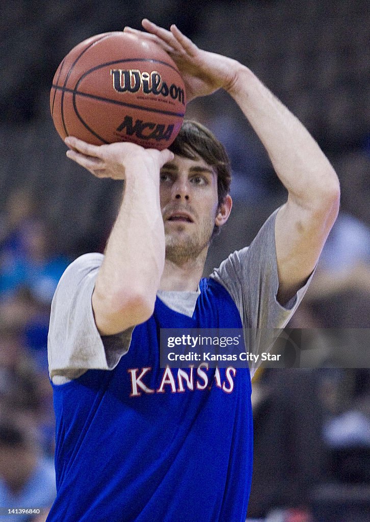 NCAA Tournament: Kansas practice