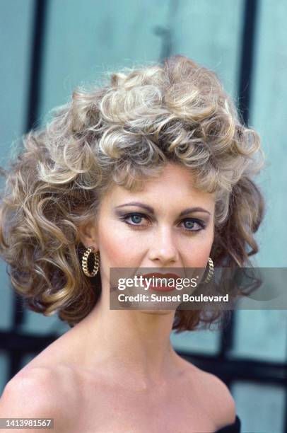 Olivia Newton-John on the set of Grease, directed by Randal Kleiser, 1978.