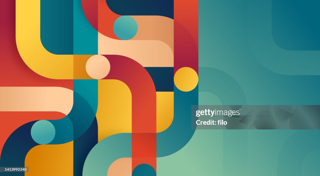 Abstract Connection Network Lines Background