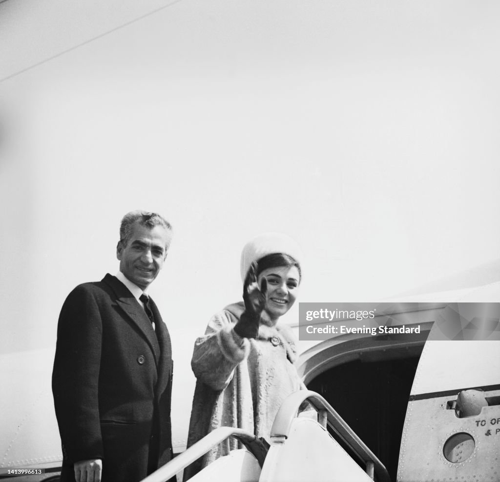 The Shah & Shahbanu at Heathrow, 1962