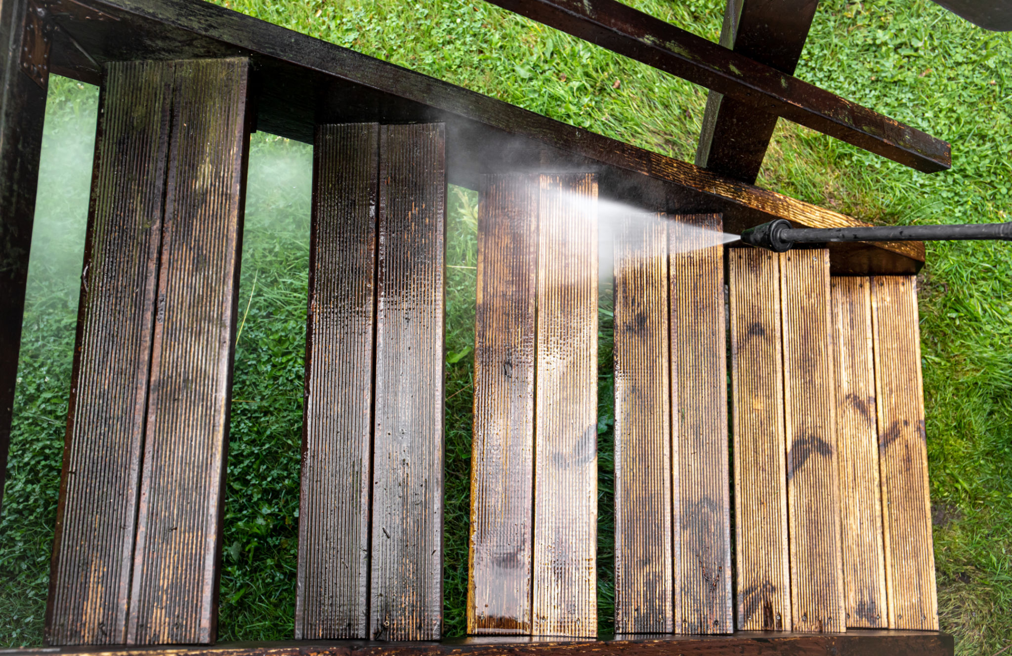 power washing before and after