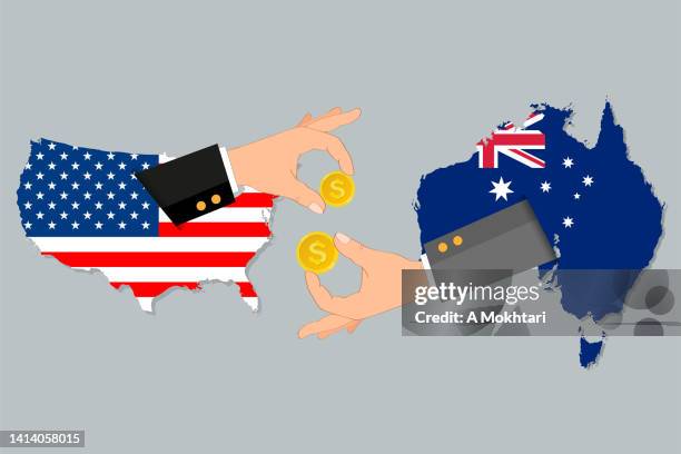 commercial exchange between continent, sale and purchase... - western australia star stock illustrations