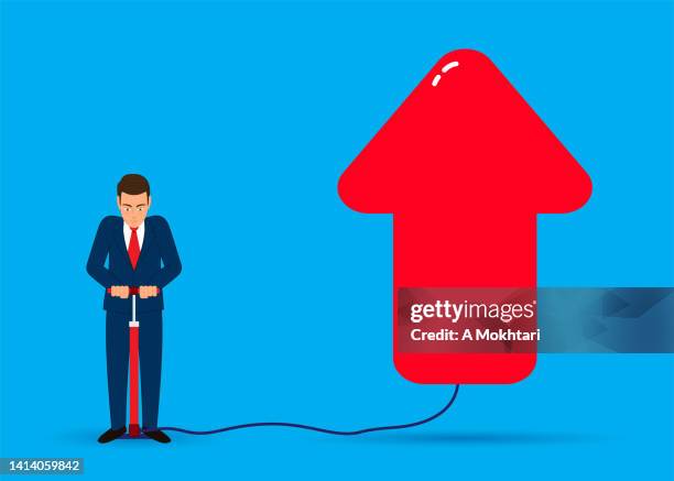 show direction, leadership, launch... - uphill stock illustrations