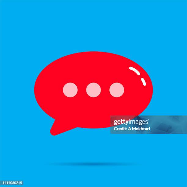 inflatable speech bubble icon. - gossip stock illustrations