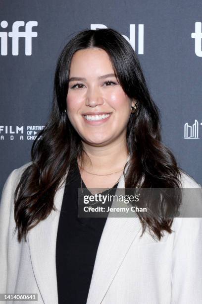 Asia Youngman attends the 2022 Toronto International Film Festival Canadian Press Conference at TIFF Bell Lightbox on August 10, 2022 in Toronto,...