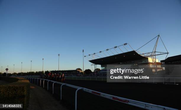 The Unibet 3 Uniboost a Day Handicap Stakes is run at Kempton Park on August 10, 2022 in Sunbury, England.