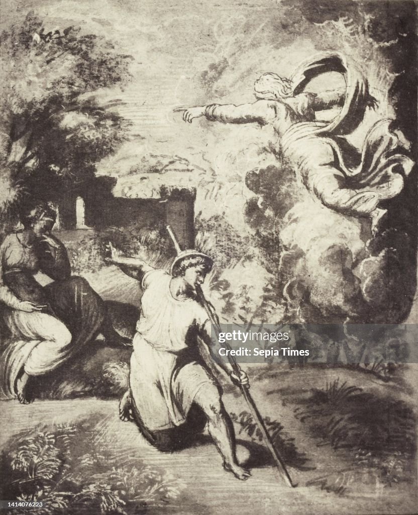 Adam Raphael Photographer Photoreproduction of a drawing by Raphael, Expulsion of Adam and Eve ...