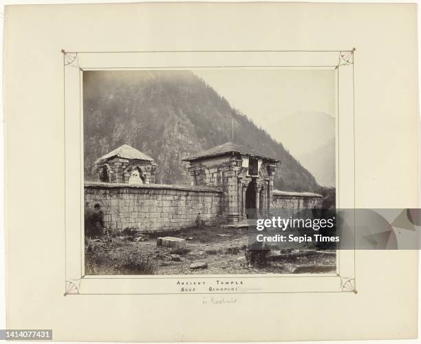Exterior of the Buniyar Temple near Baramulla, India, Ancient Temple near Cawnpore , Exterior of the Buniyar Temple near Baramulla in the union...