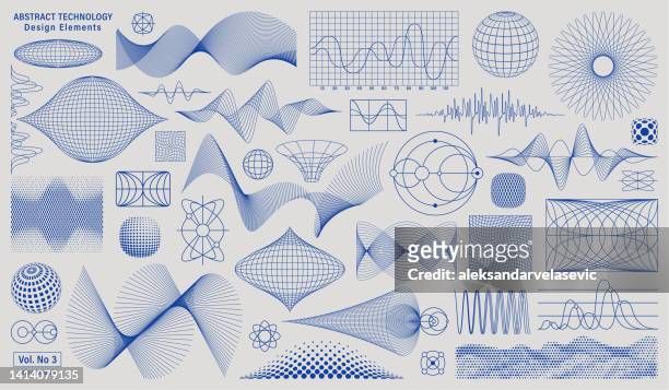 abstract technology design elements - technology stock illustrations