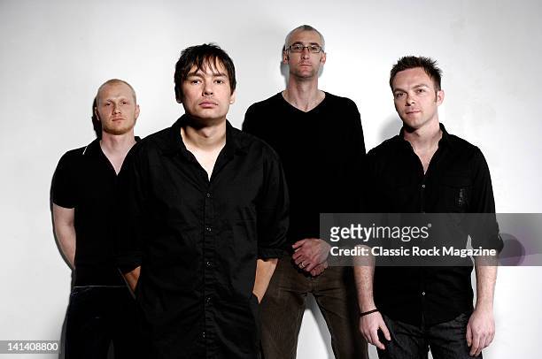 Progressive rock band The Pineapple Thief, Jon Sykes, Bruce Soord, Keith Harrison and Steve Kitch taken on April 24, 2008.