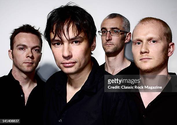 Progressive rock band The Pineapple Thief, Steve Kitch, Bruce Soord, Keith Harrison and Jon Sykes taken on April 24, 2008.