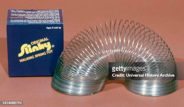 Slinky is a precompressed helical spring toy invented by Richard James in the early 1940s. It can perform a number of tricks, including travelling...