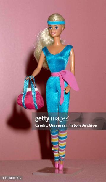 80s barbie blue dress Barbie x Unique Vintage Blue & White Suburban Shopper Sundress