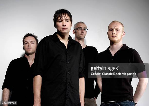 Progressive rock band The Pineapple Thief, Steve Kitch, Bruce Soord, Keith Harrison and Jon Sykes taken on April 24, 2008.