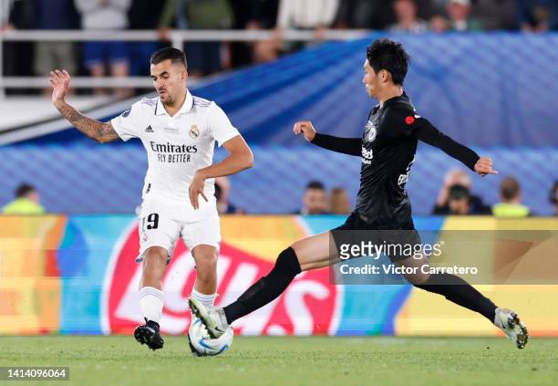 Dani Ceballos, player of Real Madrid, in action during the Real Madrid CF v Eintracht Frankfurt - UEFA Super Cup Final 2022 at on August 10, 2022 in...