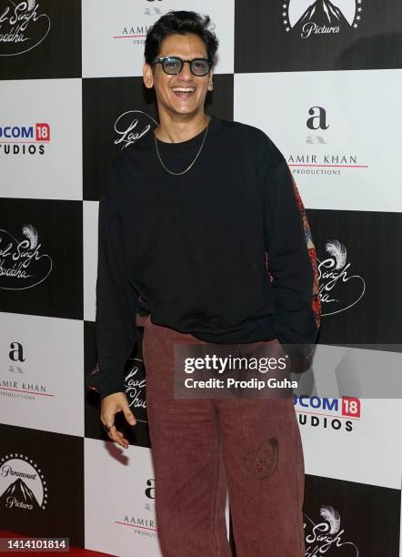 Vijay Varma attends a screening of the film 'Laal Singh Chaddha' on August 10, 2022 in Mumbai, India