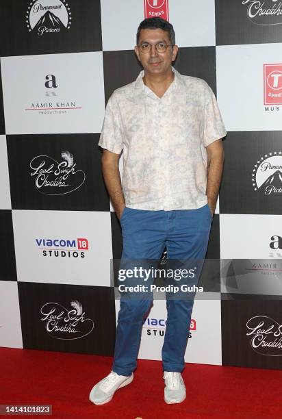Kunal Kohli attends a screening of the film 'Laal Singh Chaddha' on August 10, 2022 in Mumbai, India