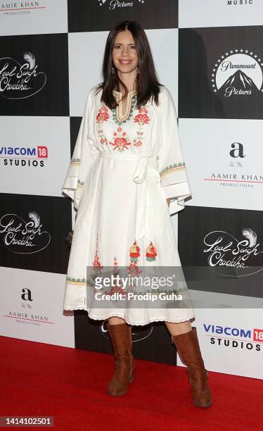Kalki Koechlin attends a screening of the film 'Laal Singh Chaddha' on August 10, 2022 in Mumbai, India