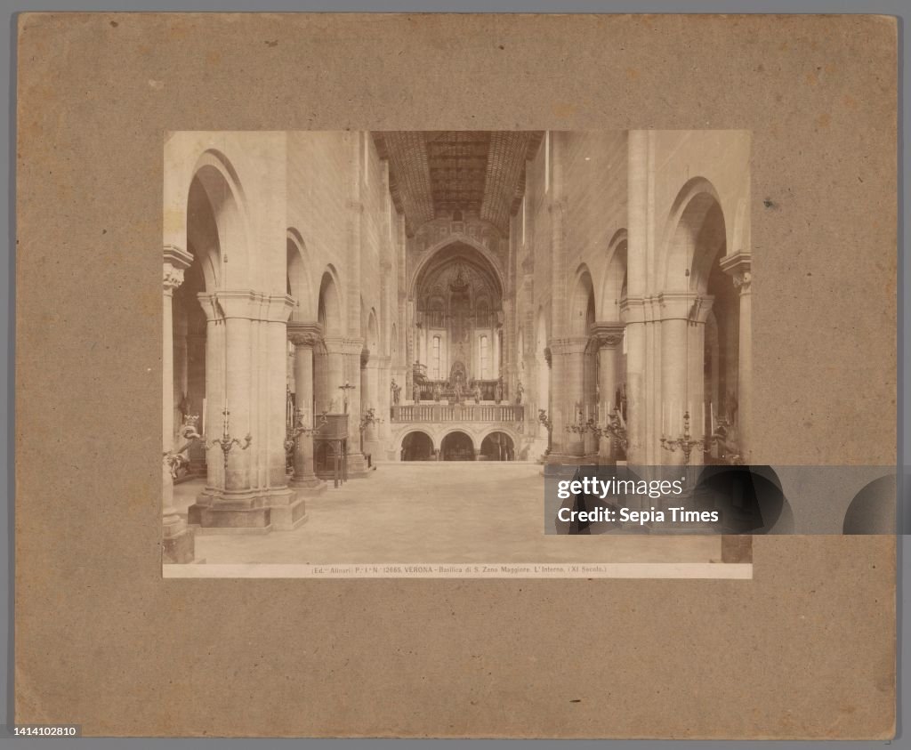 Interior of the Basilica of San Zeno Maggiore at Verona