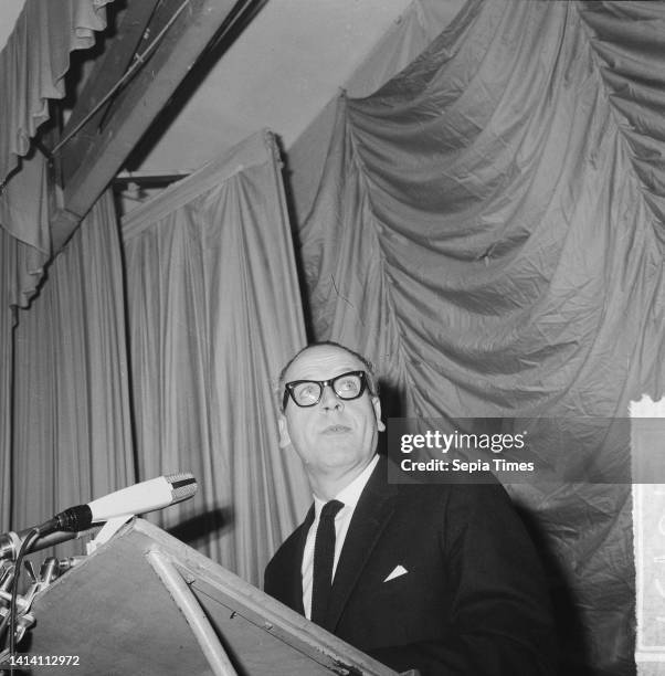 Mr. M. Vrolijk : minister of Culture, Recreation and Social Work, April 12 ministers, The Netherlands, 20th century press agency photo, news to...