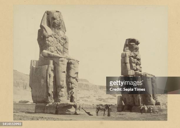 Colossi of Memnon, 87. The Colossi at Thebes Upper Egypt. The photograph is part of the series of photographs from Egypt collected by Richard Polak....