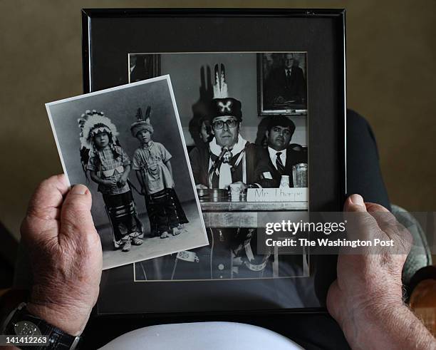 Magazine story on the controversy of Jim Thorpe's burial site, Nieuwsfoto's